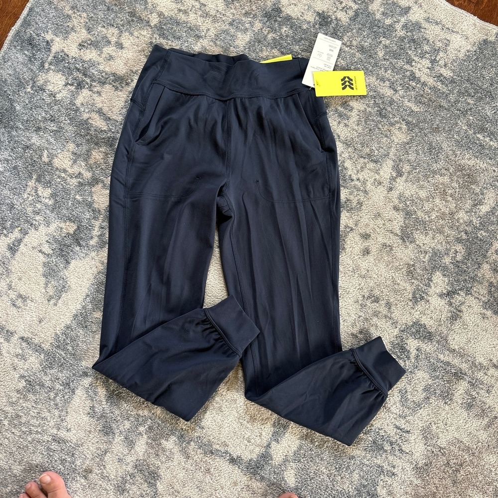 All in Motion Girls Active‎ Joggers Leggings Blue Stretchy High Rise NEW XS 4/5